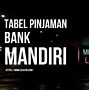 Bunga Pinjaman Bank Mandiri Per Bulan